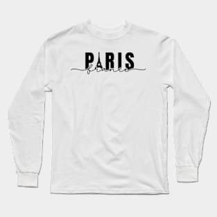 Paris Fance Logo design Long Sleeve T-Shirt